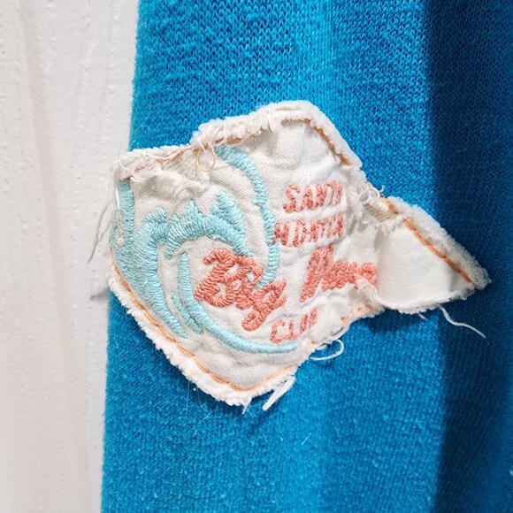 Hollister Women's Size S Blue Logo Graphic Full Zip Hoodie Pockets - Picture 3 of 14